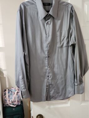George Classic Long-Sleeve Dress Shirt - Gray